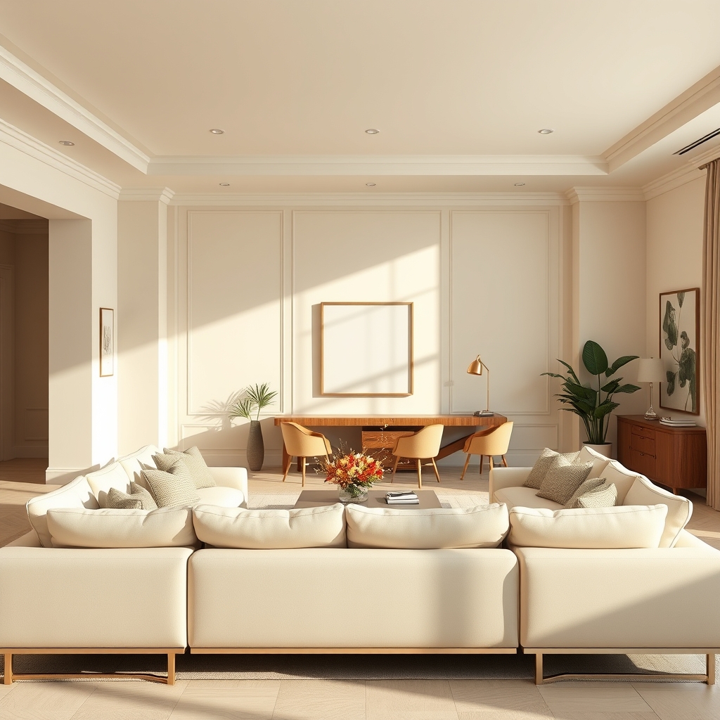 Symmetrical Styling - sofa decor idea