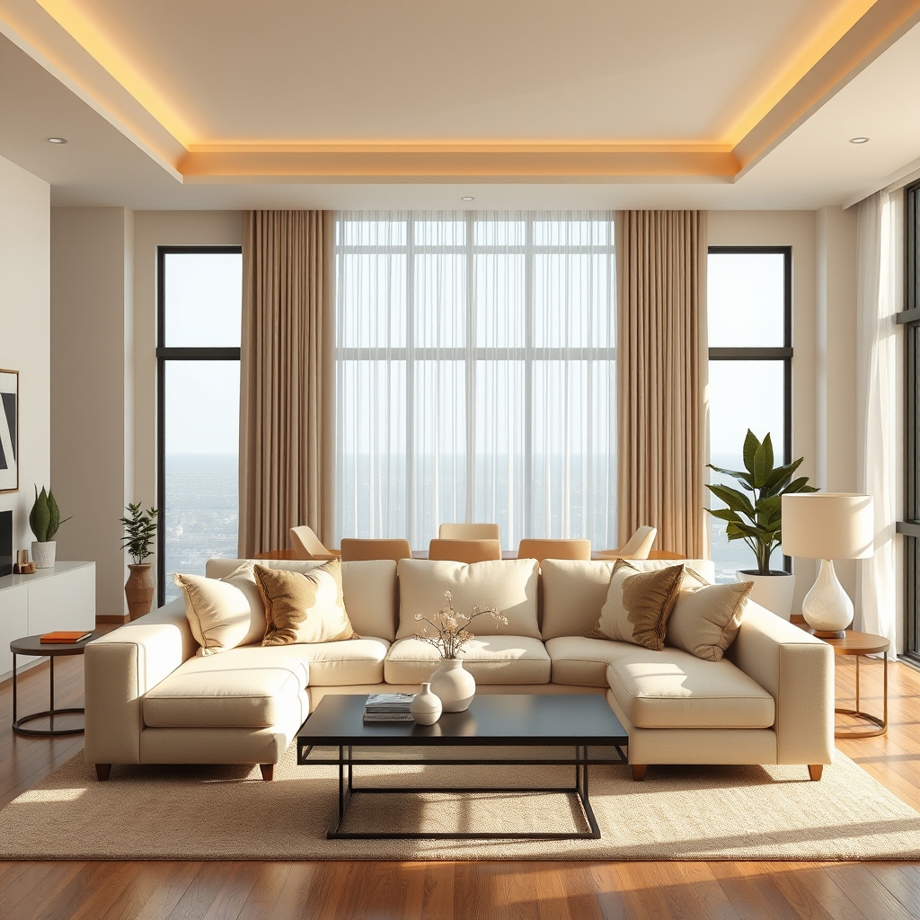 Accent Lighting - sofa decor idea