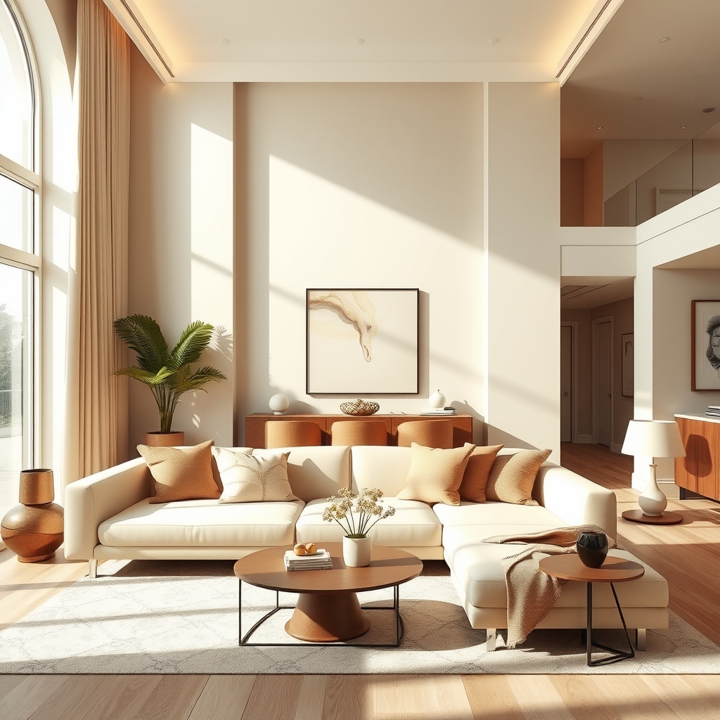 Warm Earth Palette - sofa decor idea