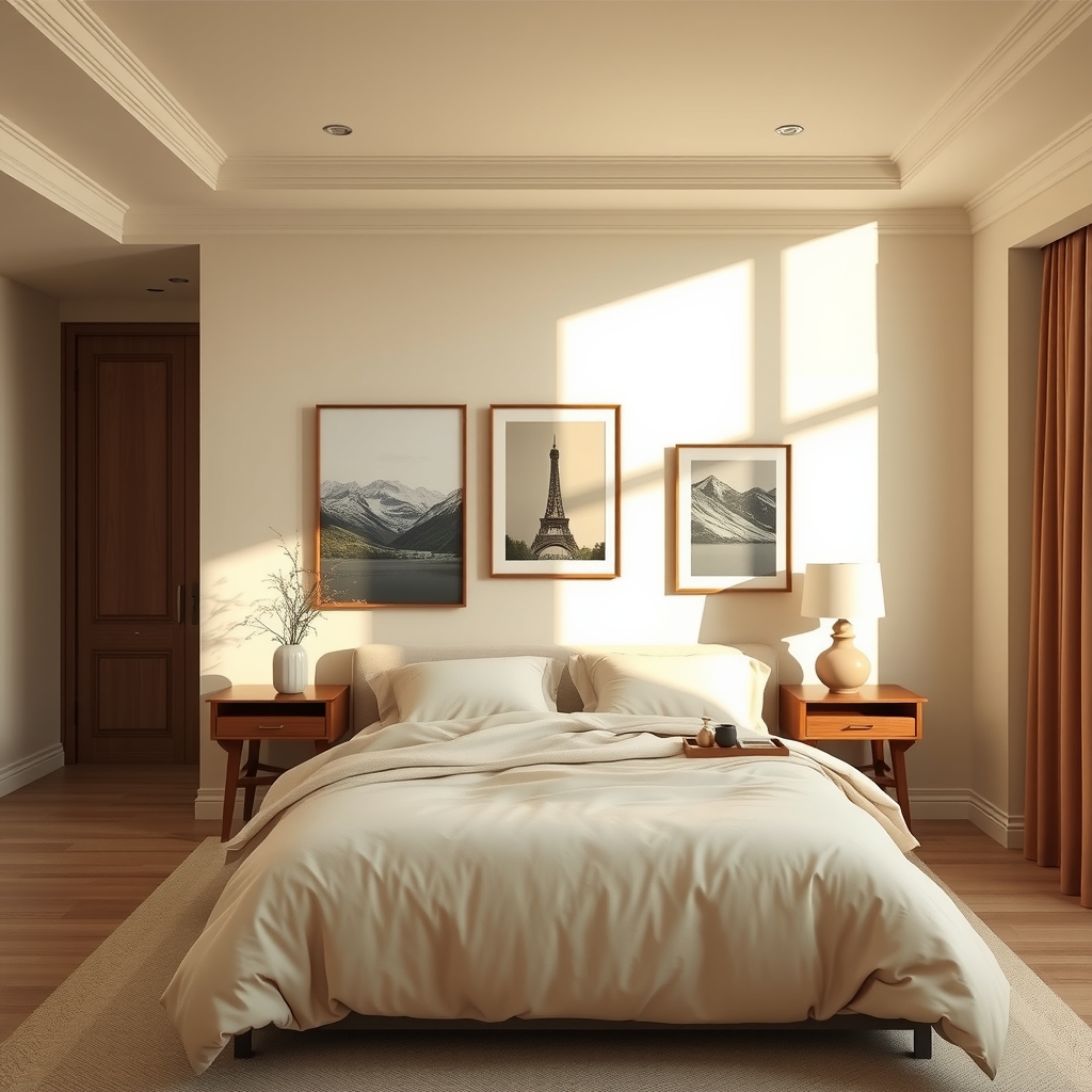Gallery Wall - bedroom decor idea