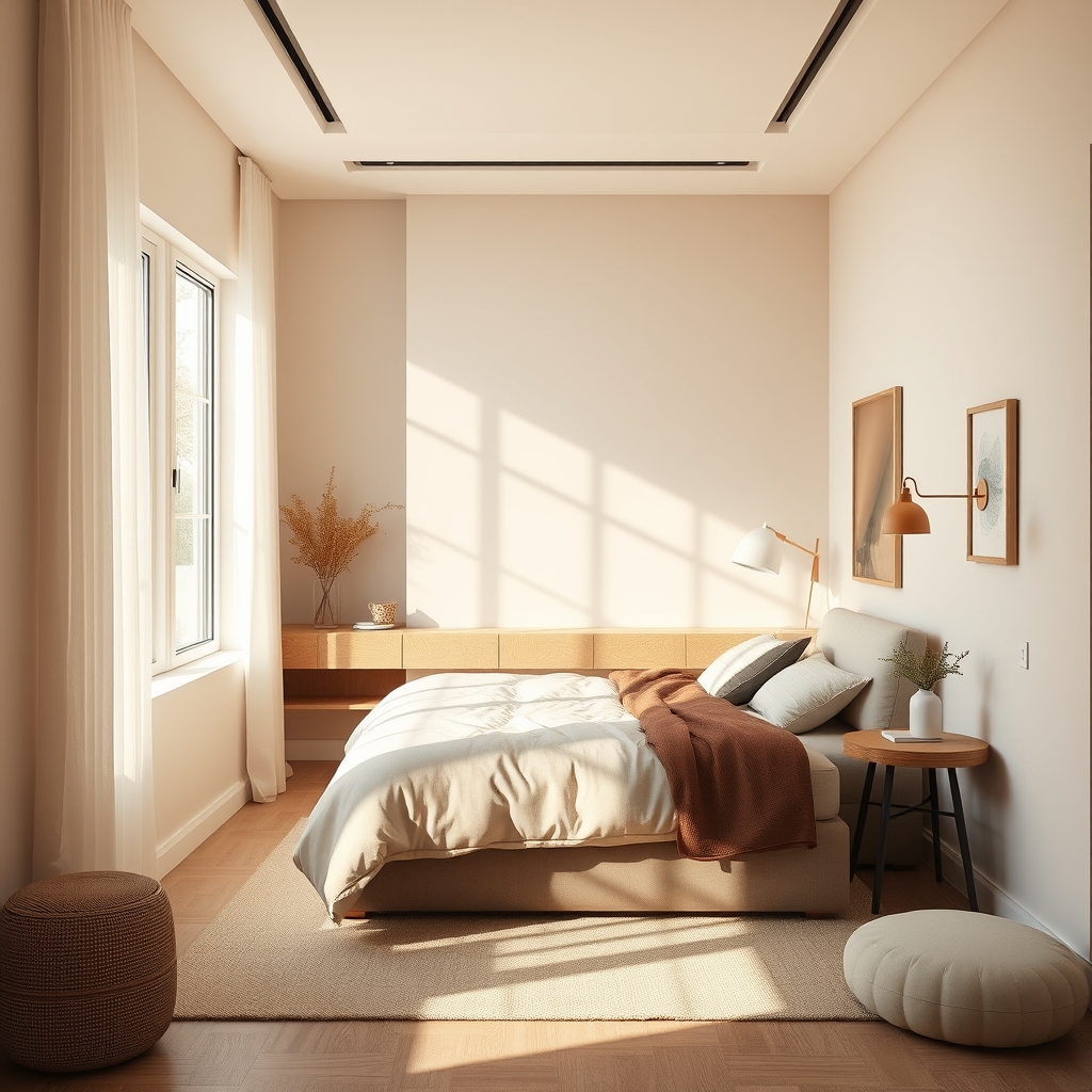 Corner Reading Nook - small bedroom idea
