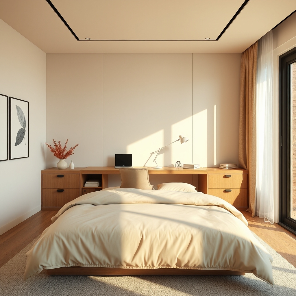 Foldable Desk - small bedroom idea
