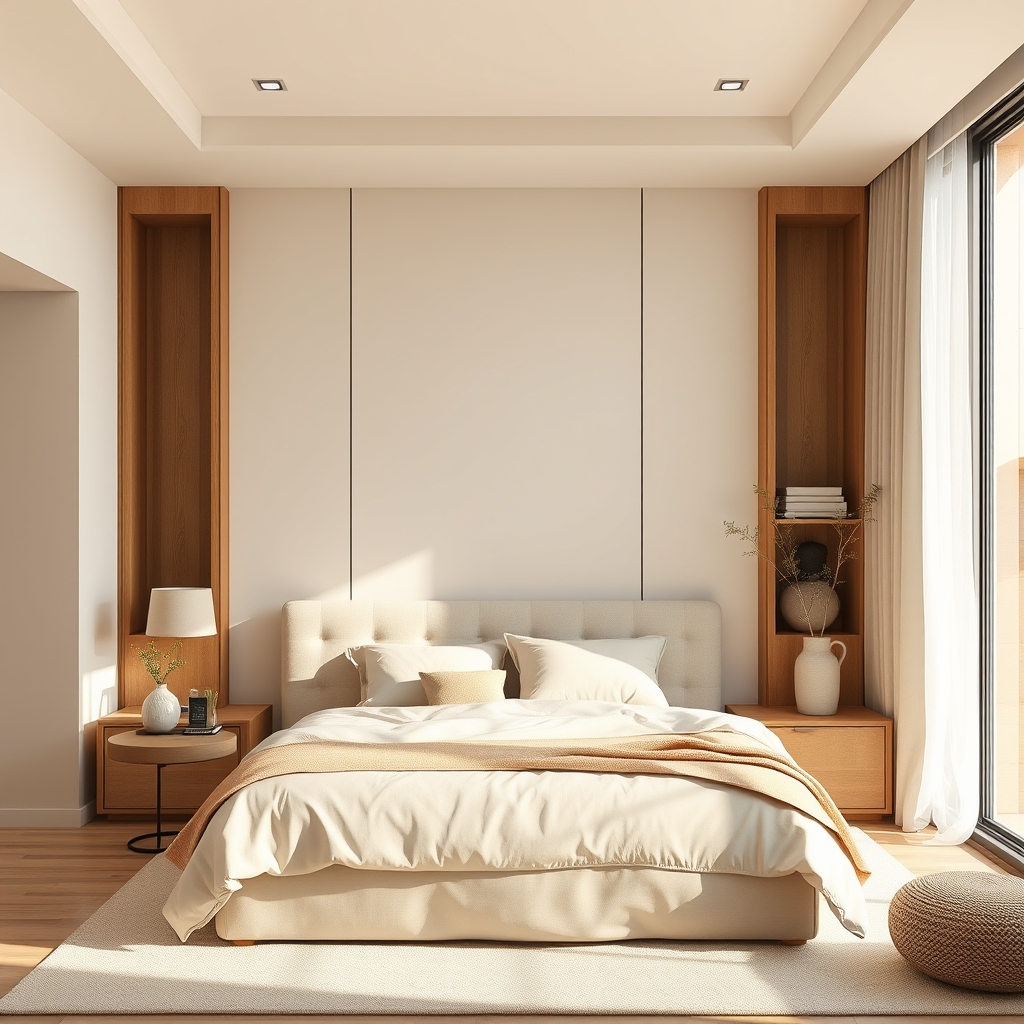 Vertical Storage - small bedroom idea
