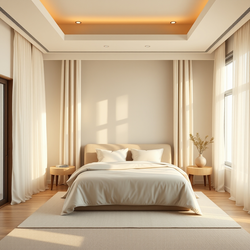 Light Curtains - small bedroom idea