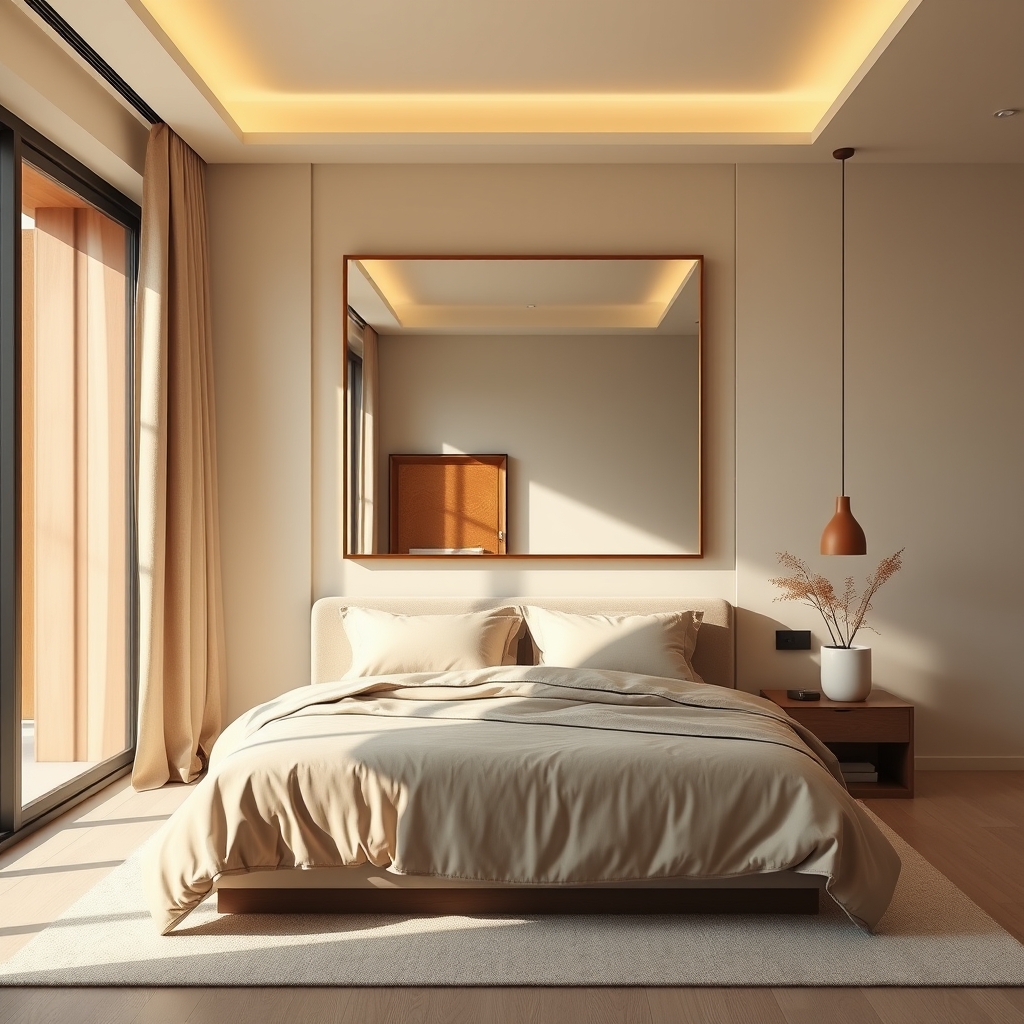 Wall Mirror Variant - small bedroom idea