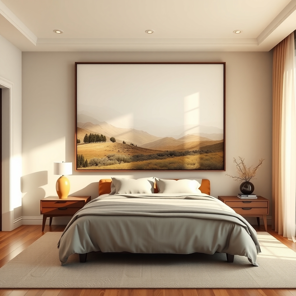 Oversized Wall Art - gallery wall idea